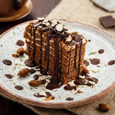 Lezzetli çikolata Spartak cak dilim