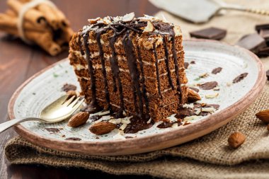 Lezzetli çikolata Spartak cak dilim