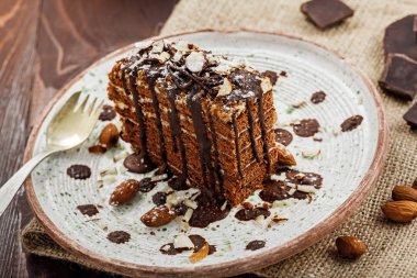 Lezzetli çikolata Spartak cak dilim