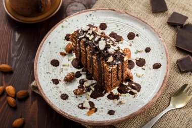 Lezzetli çikolata Spartak cak dilim