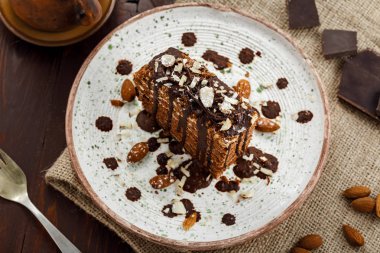 Lezzetli çikolata Spartak cak dilim