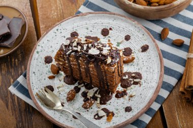 Lezzetli çikolata Spartak cak dilim