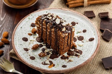 Lezzetli çikolata Spartak cak dilim