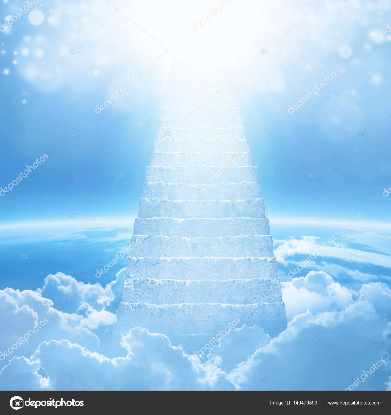 Download Stairway Heaven Clouds Royalty-Free Stock Illustration