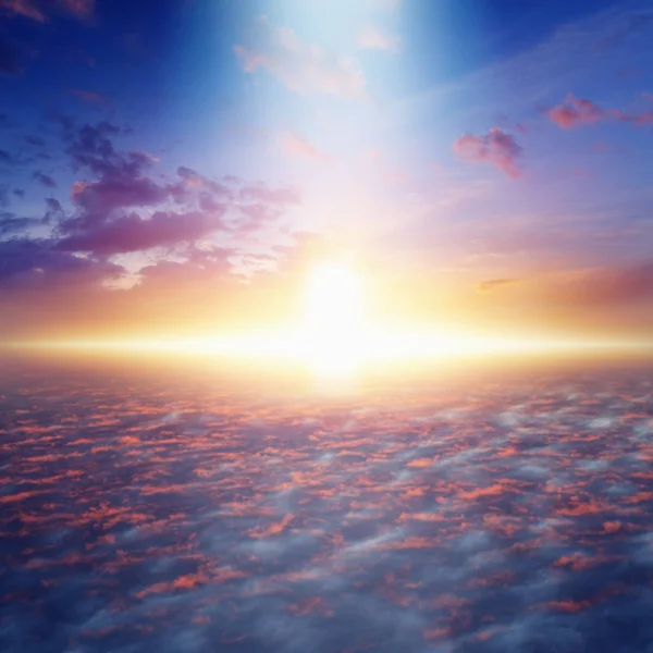 Cesta do nebe a věčný život, jasné světlo z nebe — Stock fotografie