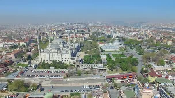 Beroemde bezienswaardigheid - Hagia Sophia in Istanbul — Stockvideo