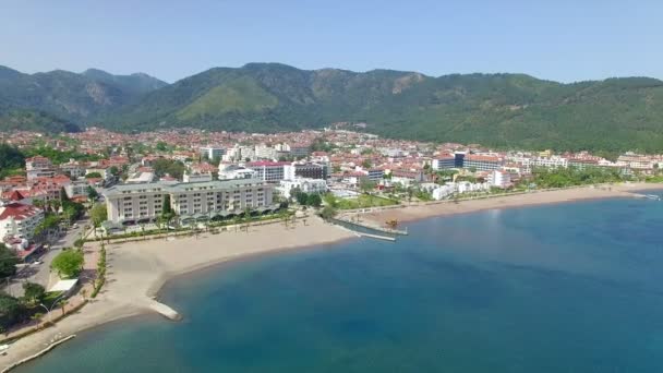 Vista aerea della località turca Icmeler — Video Stock