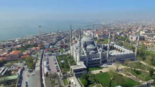 Beroemde bezienswaardigheid - Hagia Sophia in Istanbul — Stockvideo