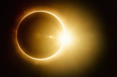 Total solar eclipse clipart