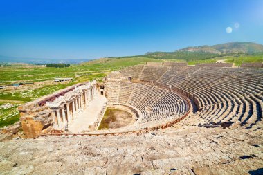Amphitheater in Hierapolis near Pammukale, Turkey clipart