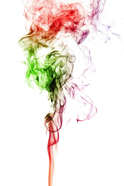 Colored smoke isolated on white background — Zdjęcie stockowe