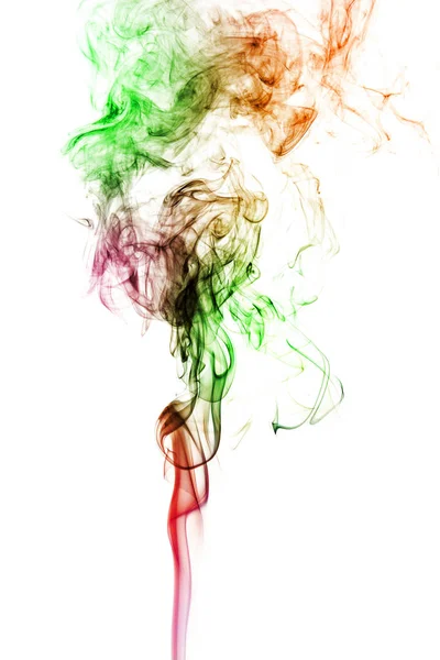 Colored smoke isolated on white background — Stock Photo, Image