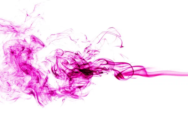 Beyaz arka plan üzerinde pembe duman. soyut sanat