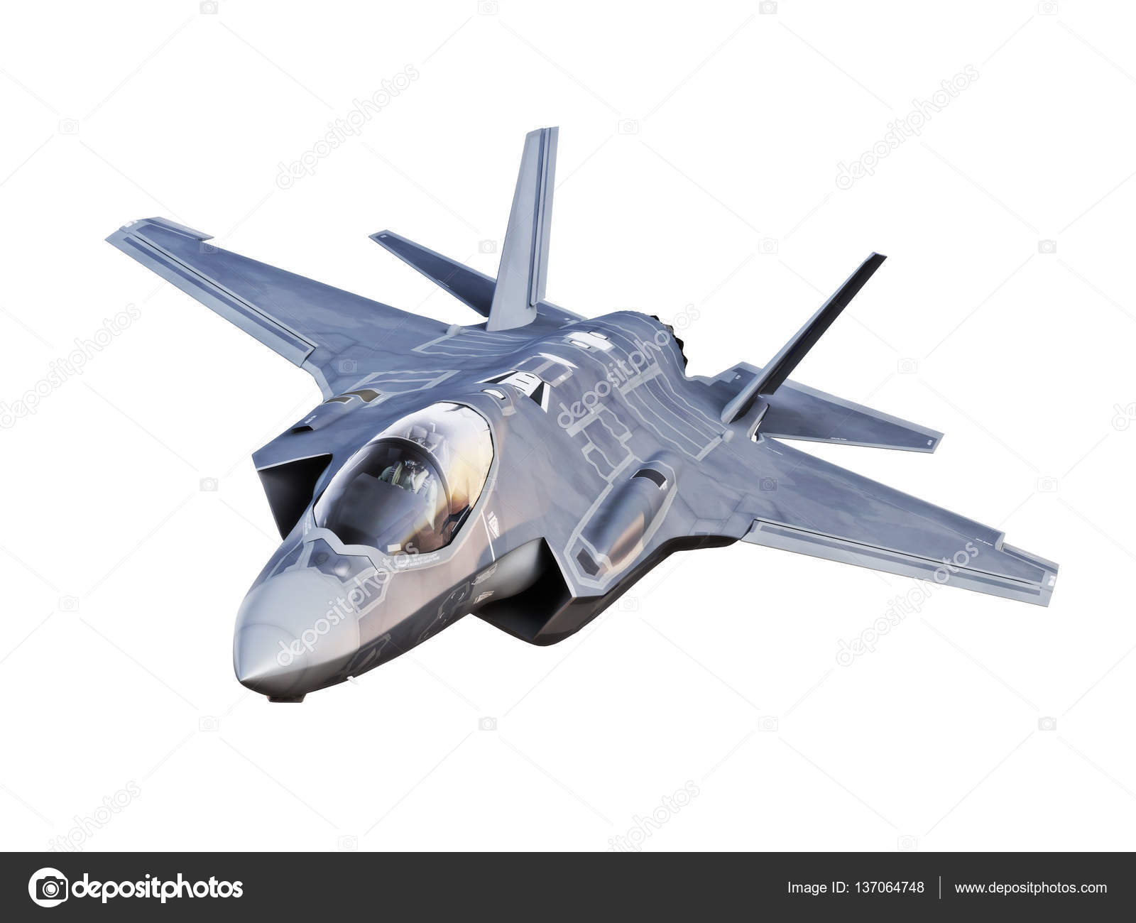 Angled View F35 Jet Aircraft Isolated White Background Stock Photo by ©digitalstorm 137064748