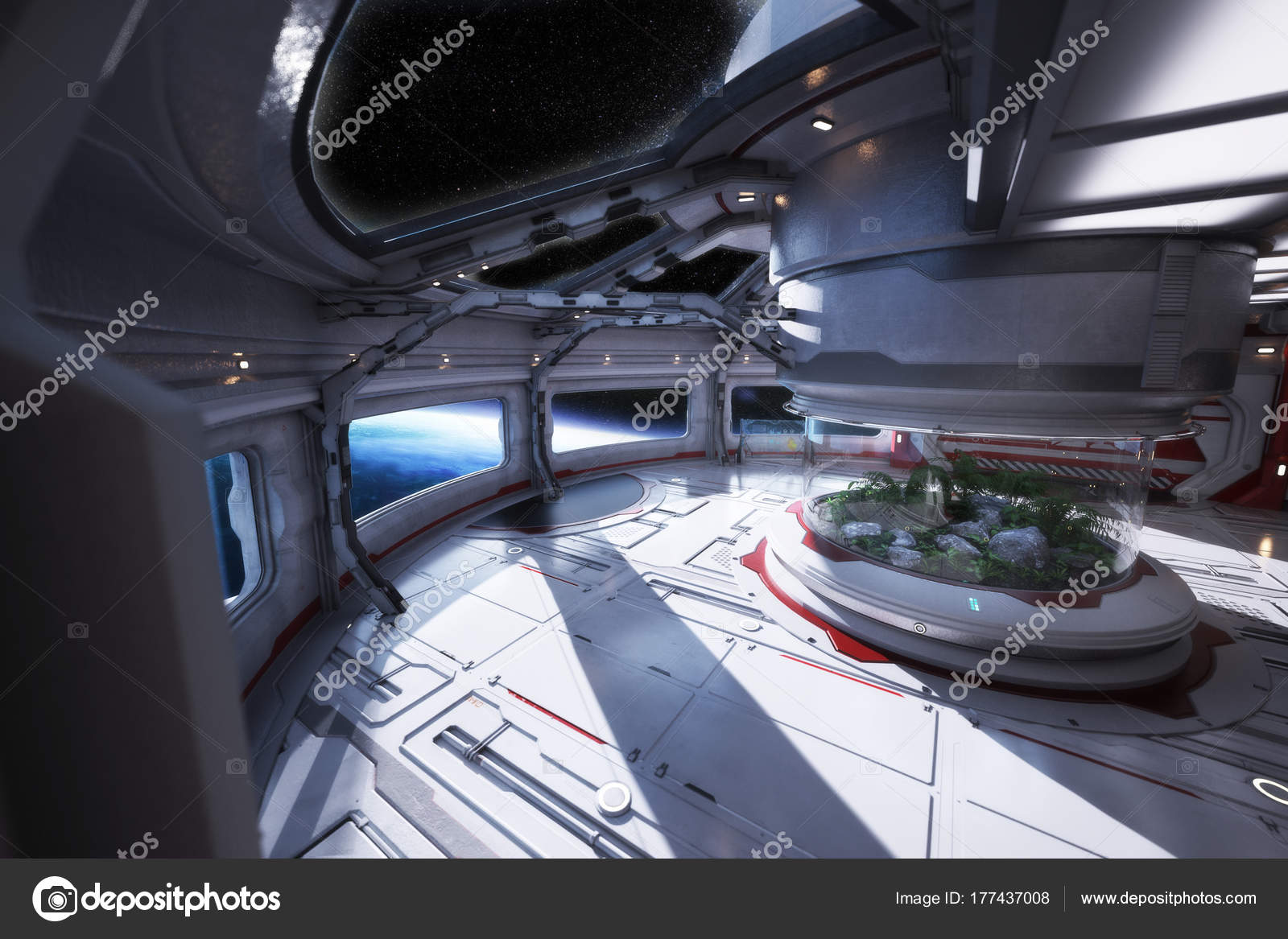 Photos Futuristic Space Station Interior Futuristic Space