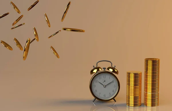 돈 과 시간, 시간 과 돈, 시간은 금이다 — 스톡 사진