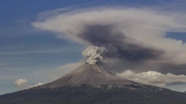 Volcan Popocatepetl Actif Mexique Fumerole — Video