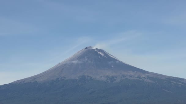 Aktív Popocatepetl Vulkán Mexikóban Fumarol — Stock videók