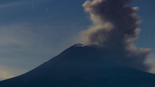 Puebla Meksika Daki Volkan Popocatepetl Fumarole — Stok video