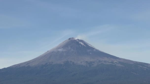 Actieve Vulkaan Popocatepetl Mexico — Stockvideo