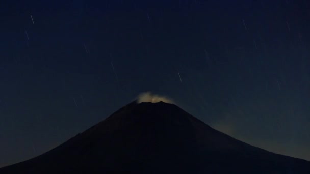 Fumarole Coming Out Volcano Popocatepetl Crater — Stock Video