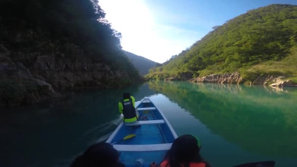 Tamul San Luis Potosi Mexico Januar 2020 Rückansicht Von Mann — Stockvideo