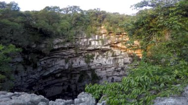Las Golondrinas Bodrumu (Hirundo rustica) Meksika 'nın San Luis Potos eyaletine bağlı Aquismn şehrinde bulunan doğal bir uçurumdur.
