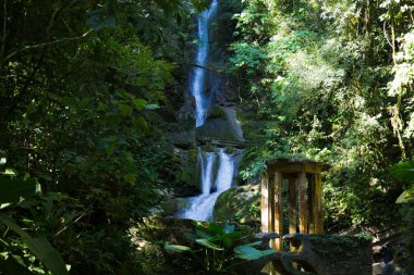 surreal architecture, fantastic landscape, beautiful old castle, Beautiful structures, jungle and waterfalls in Edward James´s surreal botanical garden, Xilitla, San Luis Potosi, Mexico