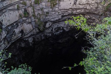 Las Golondrinas Bodrumu (Hirundo rustica), Meksika 'nın San Luis Potosí eyaletine bağlı Aquismón şehrinde bulunan doğal bir uçurum.