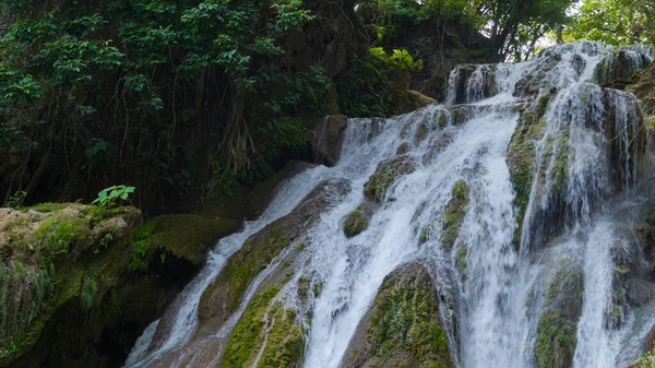 Tamasopo Şelaleleri Nin Güzel Manzarası San Luis Potosi Meksika Gün — Stok fotoğraf