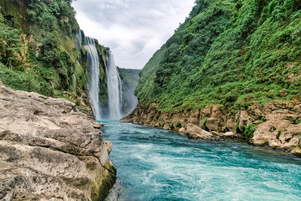 Background Images ,River and waterfall Tamul in San Luis Potosí, Mexico