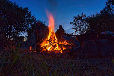 Temazcal törenine hazırlanıyorum, cholula Mexico
