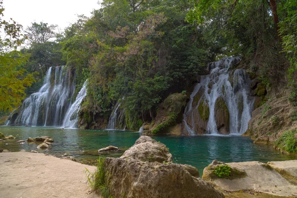 Hermosas Cascadas Tamasopo San Luis Potosi México — Foto de Stock