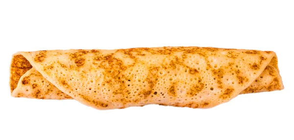Läckra pannkakor rullade i en rulle — Stockfoto