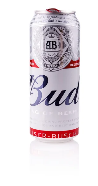 Metal şişe Budweiser bira — Stok fotoğraf