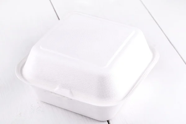 White food box, packaging for hamburger