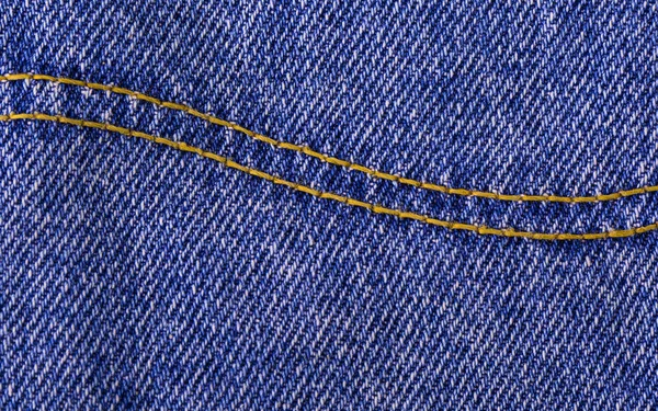 Modré džíny textury fragmentu closeup — Stock fotografie