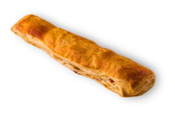 Puff pastry, isolated on the white — Stockfoto