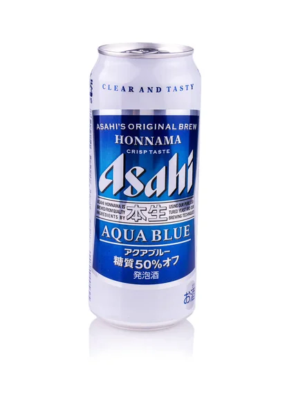Asahi Super metal şişe bira — Stok fotoğraf