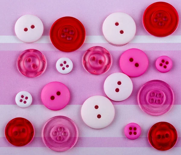 Colored buttons of different sizes on the surface — Stock Photo, Image