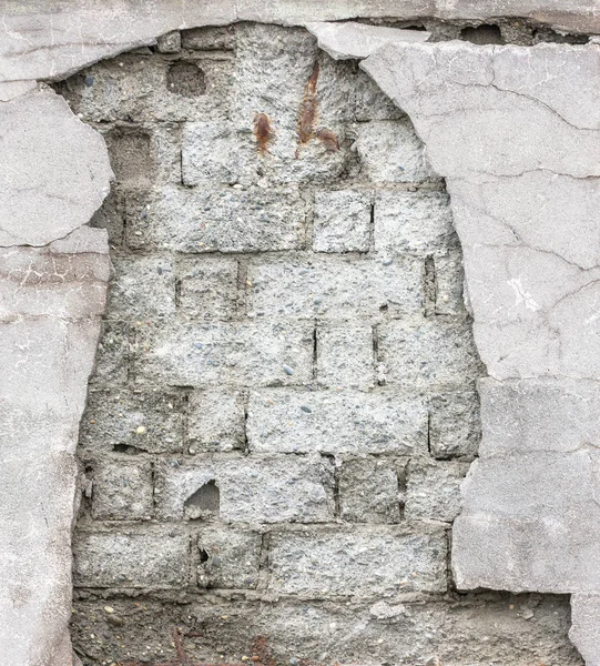 콘크리트와 벽돌의 오래 된 표면. — 스톡 사진