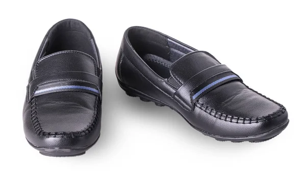 Barnens skor mockasiner isolerad på vit — Stockfoto