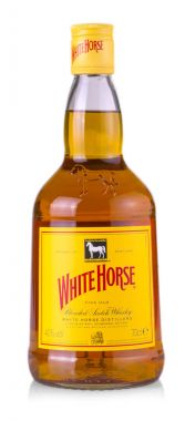 White Horse Scotch Whisky harmanlanmış Scotch viski Edinbu üzerinden olduğunu