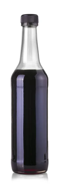 흰색 배경에 고립 된 와인 병 — 스톡 사진