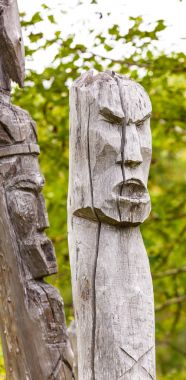 totem direkleri, Kamçatka bitki örtüsü: Itel'men ve Koryak.