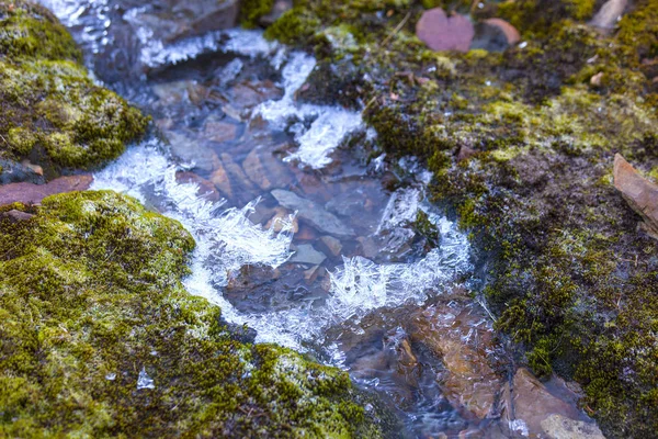 sonra gece frosts buzlu dağ damlama