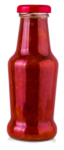 Botella de ketchup aislada sobre fondo blanco — Foto de Stock