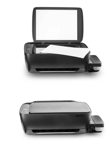 Multifunctionele printer met interne inkttank is geïsoleerd wit — Stockfoto