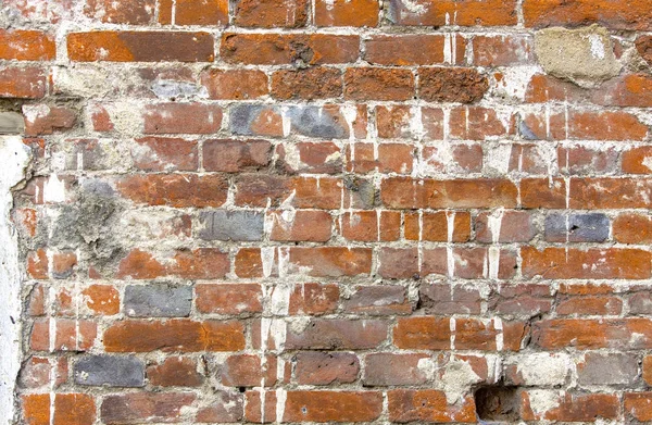 Παλαιόν Ιστορικόν τοίχο τούβλου ή υφή. — Φωτογραφία Αρχείου