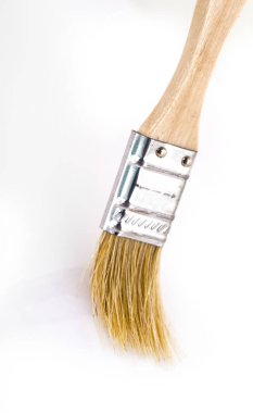 Resim ile beyaz izole geniş fırça oluşturma